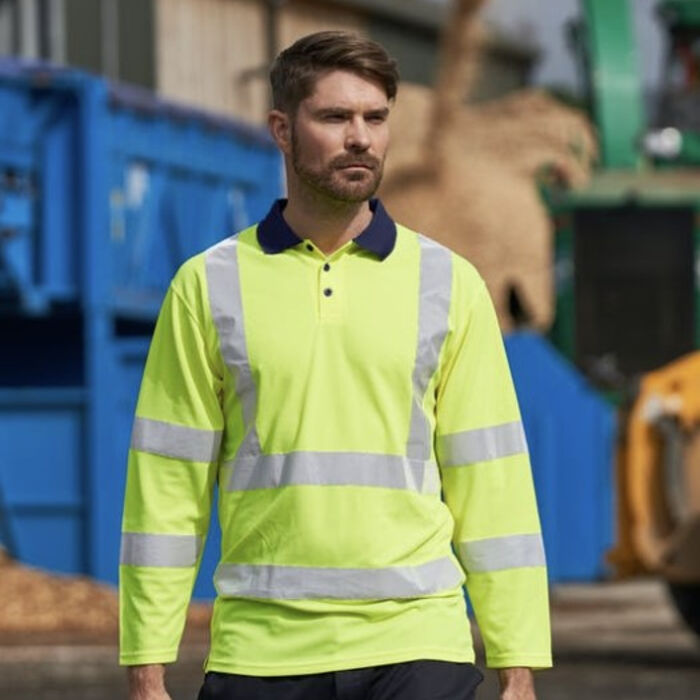 RX715 Hi-Vis L/S Polo Shirt Thumbnail
